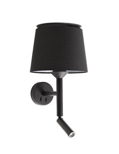 Lámpara aplique con lector Savoy – Faro – Lámpara de lectura, interruptor doble