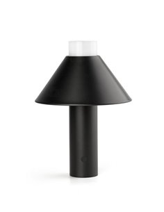 Lámpara portátil negra Fuji – Faro – IP44 con batería recargable, brillo ajustable, táctil 2