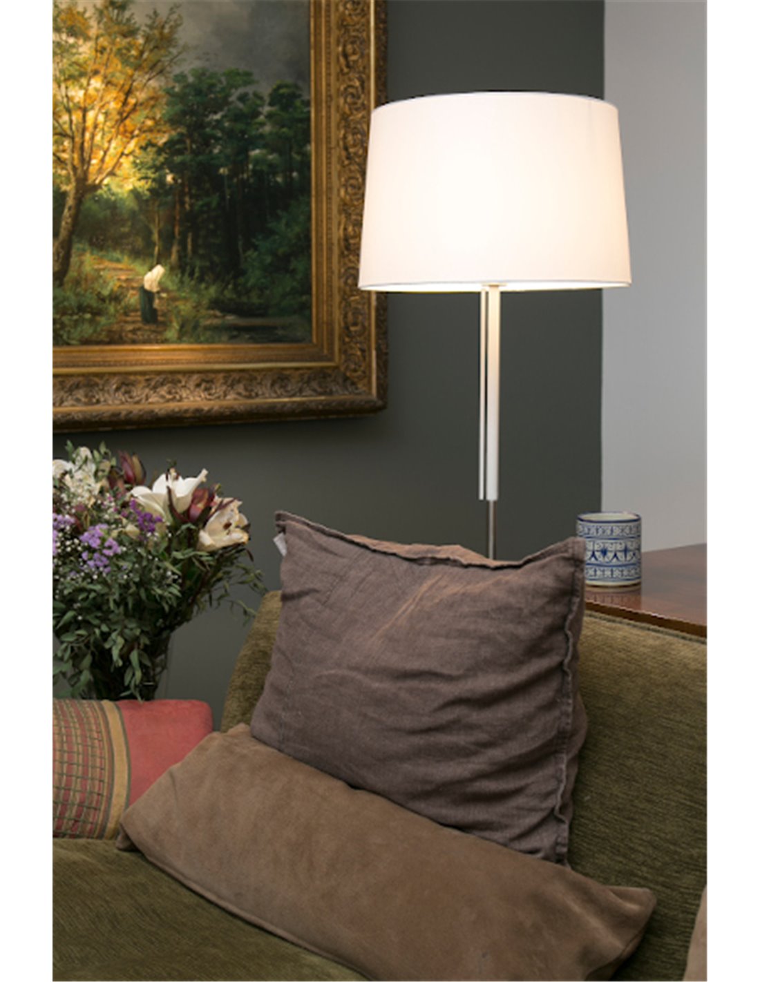 Lámpara de pie Volta – Faro – Pantalla tejido Lámpara de pie Volta – Faro – Pantalla tejido