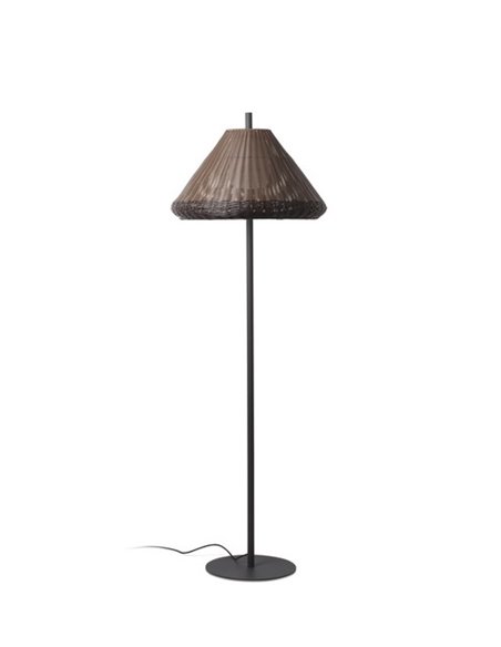 Lámpara de pie de exterior Saigon – Faro – Mimbre sintético, 100-200 cm