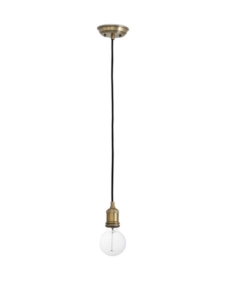 Lámpara colgante Art – Faro – Lámpara vintage dorado/negro