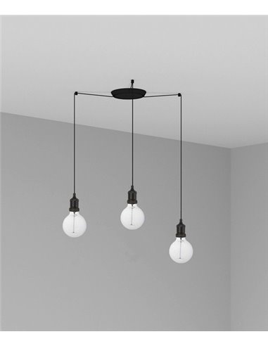 Lámpara colgante Art – Faro – Lámpara vintage 3 luces