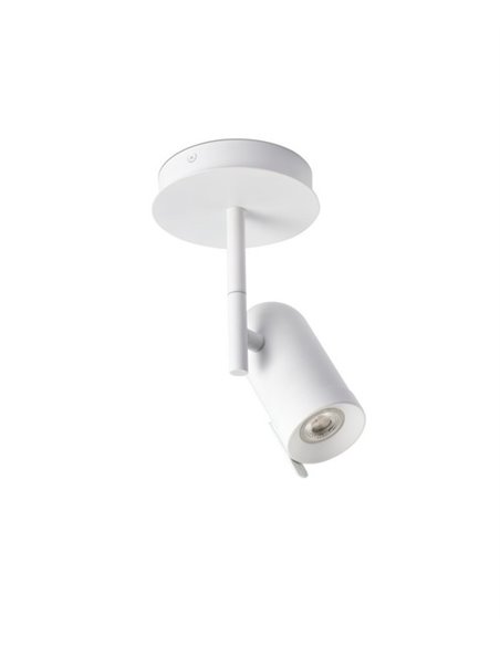 Lámpara plafon de techo Orleans – Faro – Orientable en blanco/negro/cromo