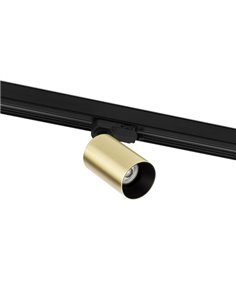 Lámpara proyector de carril Stan – Faro – Aluminio+ABS, GU10