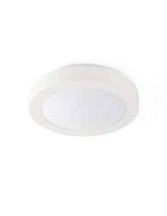 Plafón de techo Logos – Faro – Lámpara de baño, Blanco/Níquel