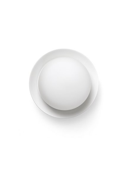 Aplique de pared baño May – Faro – Ø 12 cm, Acero, LED 2700K