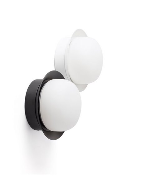 Aplique de pared baño May – Faro – Ø 12 cm, Acero, LED 2700K