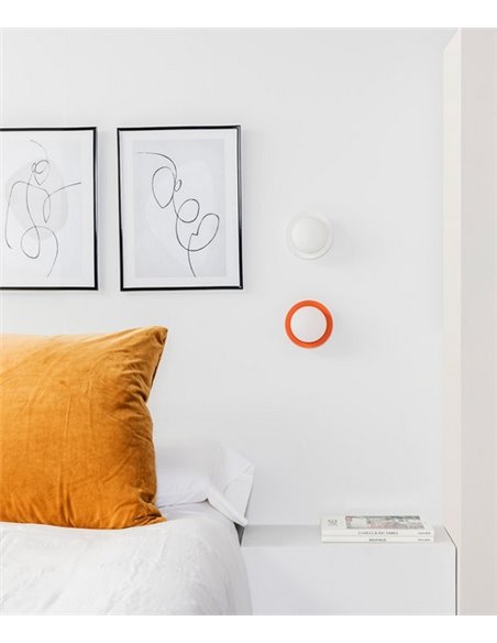 Aplique de pared baño May – Faro – Ø 12 cm, Acero, LED 2700K