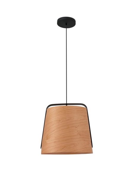 Lámpara colgante Stood – Faro – Madera Cerezo, Ø 50 cm