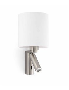 Lámpara de pared Rob - Faro - Lámpara con lector, pantalla PMMA