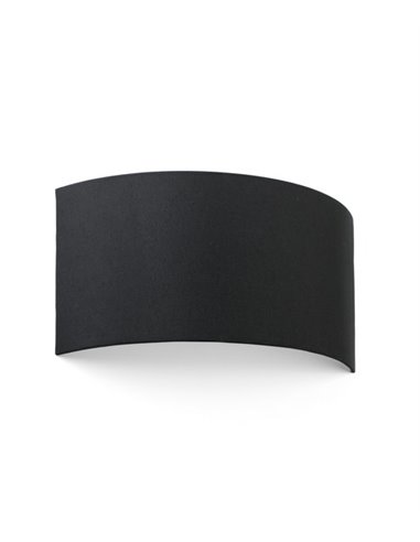Aplique de pared Cotton – Faro – Lámpara horizontal, Blanco+Negro, 37 cm