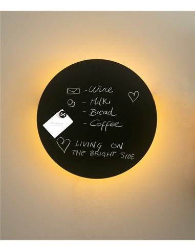 Aplique de pared Board – Faro – Lámpara Redonda, Negra, Ø 35 cm-Ø 45 cm Aplique de pared Board – Faro – Lámpara Redonda, Negra, Ø 35 cm-Ø 45 cm