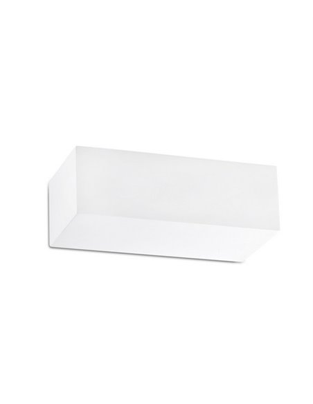 Aplique de pared Eaco – Faro – Lámpara de yeso blanca, G9, 21.8 cm