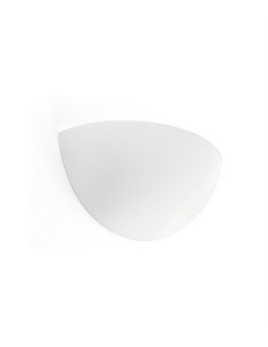 Aplique de pared Snow – Faro – Lámpara de yeso blanco, 28 cm