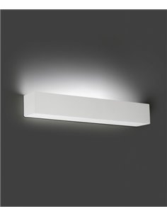 Lámpara de pared Tera – Faro – Aplique de yeso blanco, LED 2700K