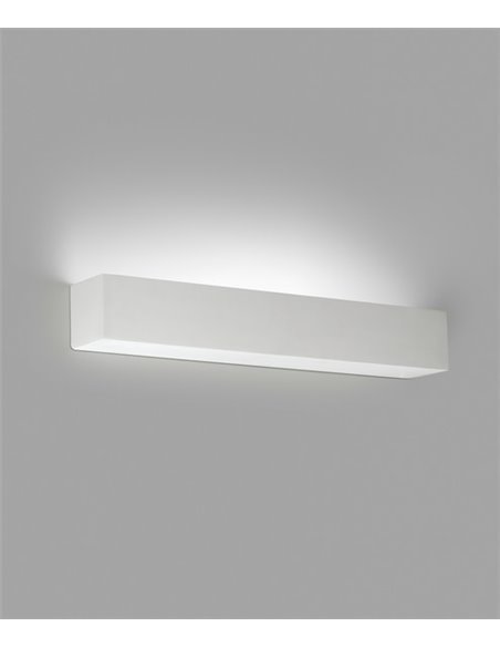 Lámpara de pared Tera – Faro – Aplique de yeso blanco, LED 2700K