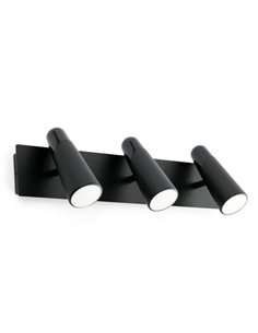 Aplique de pared Lao – Faro – 3 luces, LED 3000K
