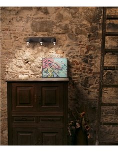 Aplique de pared Stone – Faro – Lámpara de cemento, 3 luces, Lector GU10 2