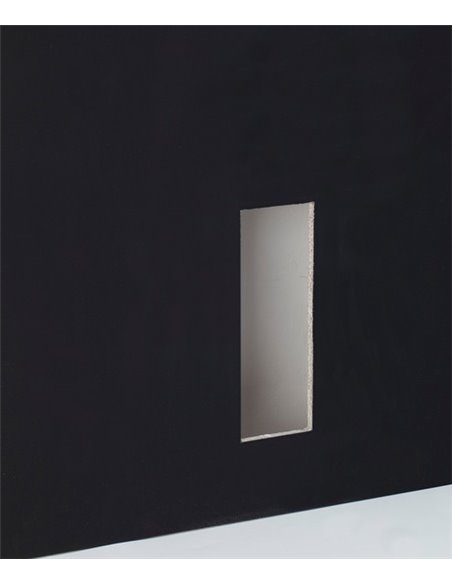 Lámpara de pared empotrable Plas – Faro – Lámpara de yeso blanco, LED 3000K, 7.5 cm