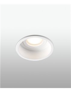 Lámpara Downlight empotrable Hyde – Faro – Lámpara para baño, IP44 GU10, Ø 8,9 cm