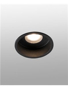 Lámpara Downlight empotrable Hyde – Faro – Lámpara para baño, IP44 GU10, Ø 8,9 cm