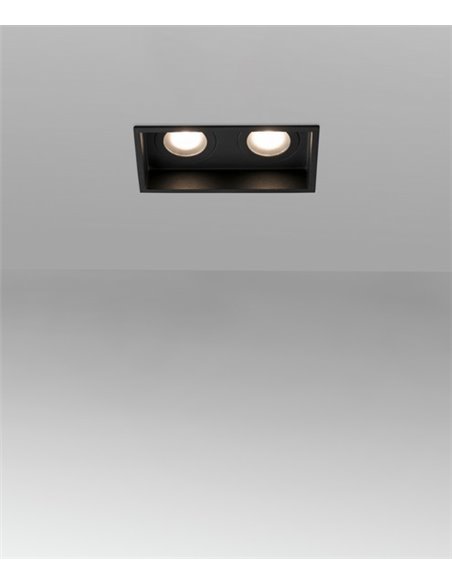 Lámpara empotrable Hyde – Faro – 2 Focos, IP44, 17.1 cm