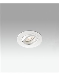 Lámpara empotrable Downlight Radón – Faro – Lámpara redonda, GU10,  Ø 9.2 cm