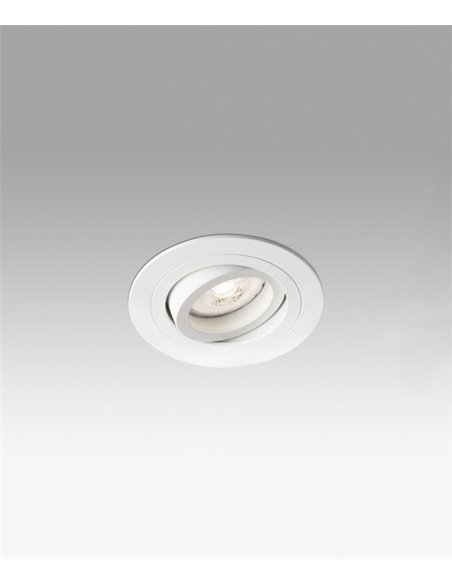 Lámpara empotrable Downlight Radón – Faro – Lámpara redonda, GU10,  Ø 9.2 cm