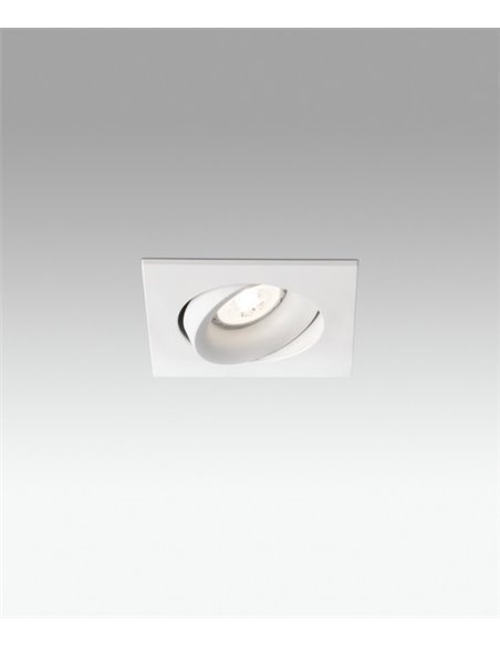 Foco de techo cuadrado Argón – Faro – Downlight GU10, 11.5 cm