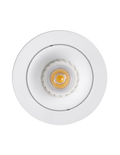 Downlight de techo redondo Argón – Faro – Lámpara empotrable GU10, Ø 11.4 cm