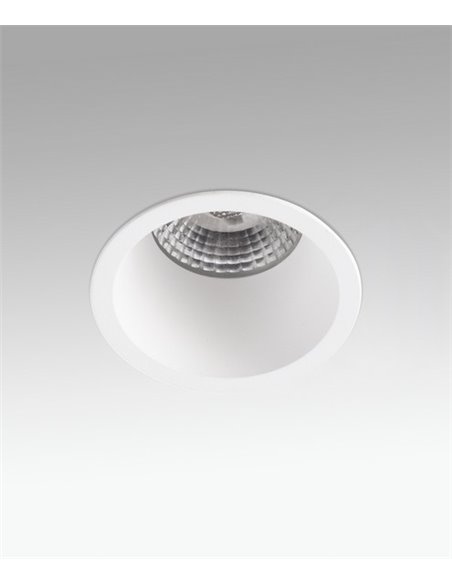 Lámpara empotrable Fox – Faro – Downlight blanco LED 2700K, Ø 6.5 cm