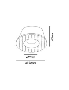 Downlight de techo Fresh – Faro – Lámpara sin marco,  Ø 12 cm 2