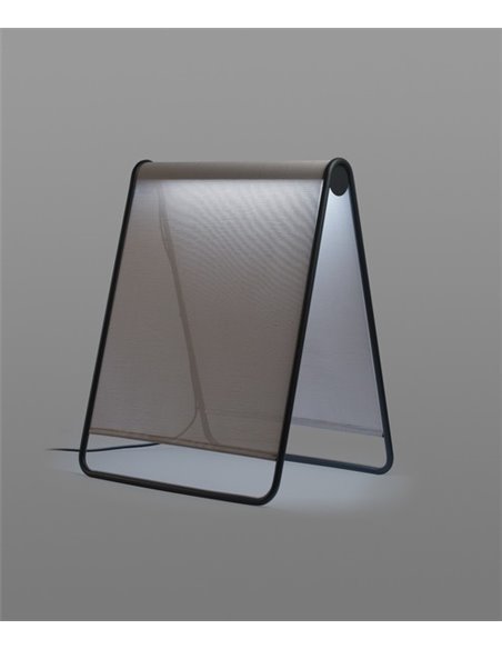 Lámpara de pie de exterior Cadaques – Faro – Pantalla textil, LED 2700K, 81 cm