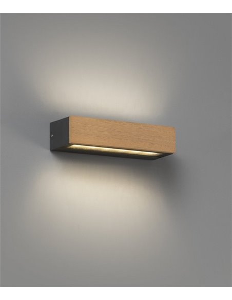 Aplique de pared de exterior Doro – Faro – Aluminio, LED 3000K, 22+38+50 cm