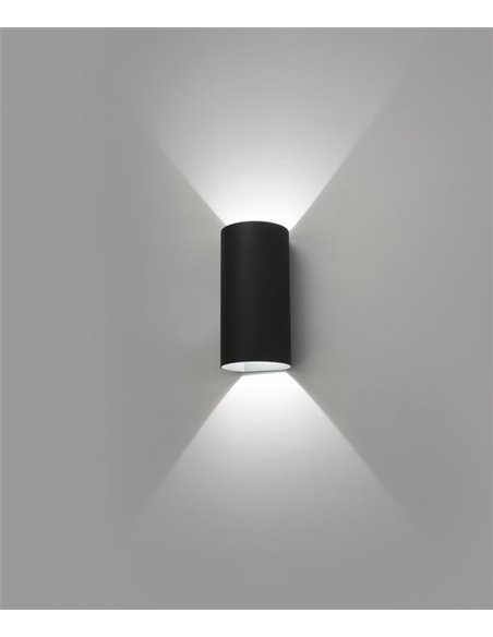 Aplique de pared de exterior Bruc – Faro – Gris oscuro, Doble luz, LED 3000K