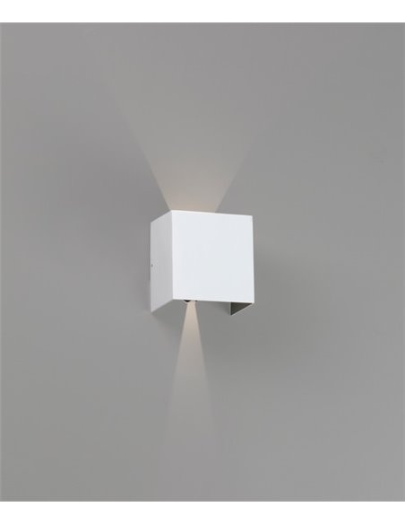 Aplique de pared de exterior Olan – Faro – Aluminio, IP65, LED 3000K