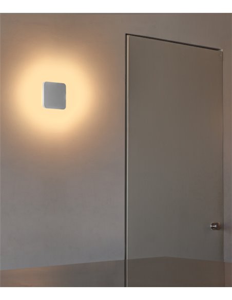 Aplique de pared Elsa – Faro – Lámpara de yeso blanco, LED 3000K