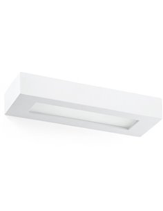 Aplique de pared Olaf – Faro – Lámpara de yeso blanco, 36 cm 2