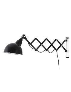 Lámpara de pared Ras – Faro – Extensible negra 2