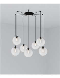 Lámpara colgante Clara – Faro – 7 luces E27