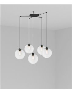 Lámpara colgante Clara – Faro – 5 luces E27