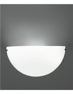 Aplique de pared opal/cromo Dina – ACB – Cristal doble capa, 25 cm 2