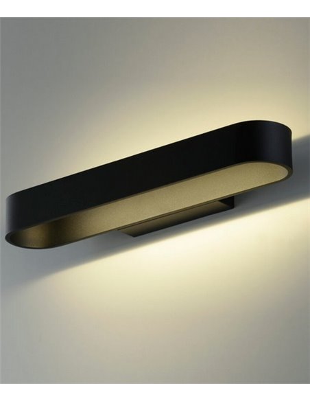 Aplique de pared Gala – ACB – LED, Lámpara blanca o negra, 43 cm