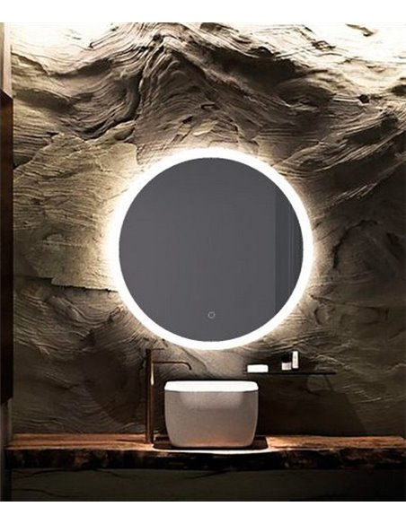 Espejo iluminado para baño Petra – ACB – Espejo táctil, LED 3000K