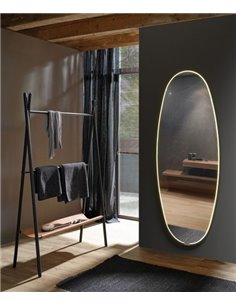 Espejo iluminado para baño Onix - ACB - Espejo táctil de forma ovalada