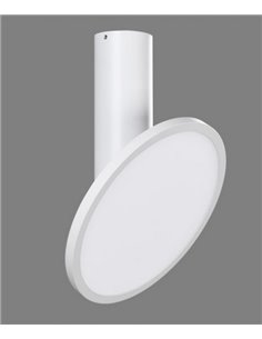 Plafón de techo Morgan – ACB – Orientable, LED 3000K, Metal blanco-negro