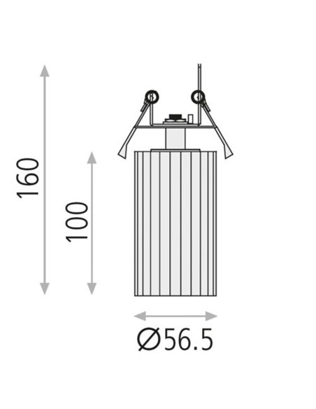 Foco de techo empotrable Modrian – ACB – Lámpara orientable, GU10