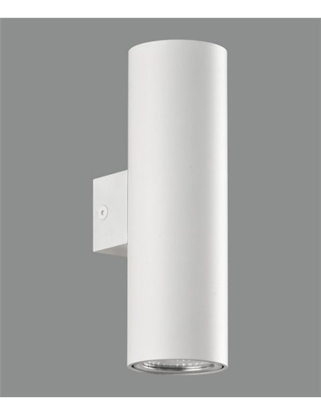 Aplique de pared Zoom – ACB – 2xGU10, Aluminio blanco-negro