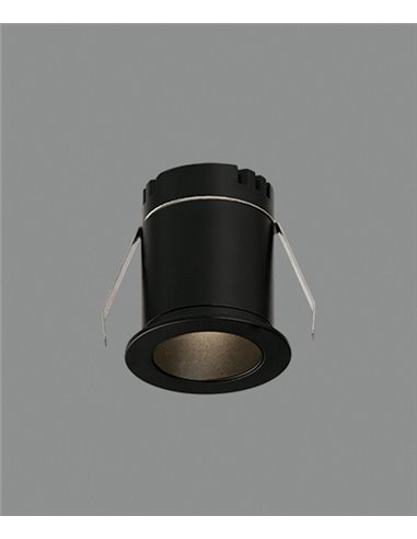 Downlight de techo Dot – ACB – Aluminio blanco/negro, LED 3000K, Ø 4,5 cm