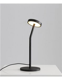 Lámpara de mesa Corvus – ACB – Lámpara negra, LED 3000K 2